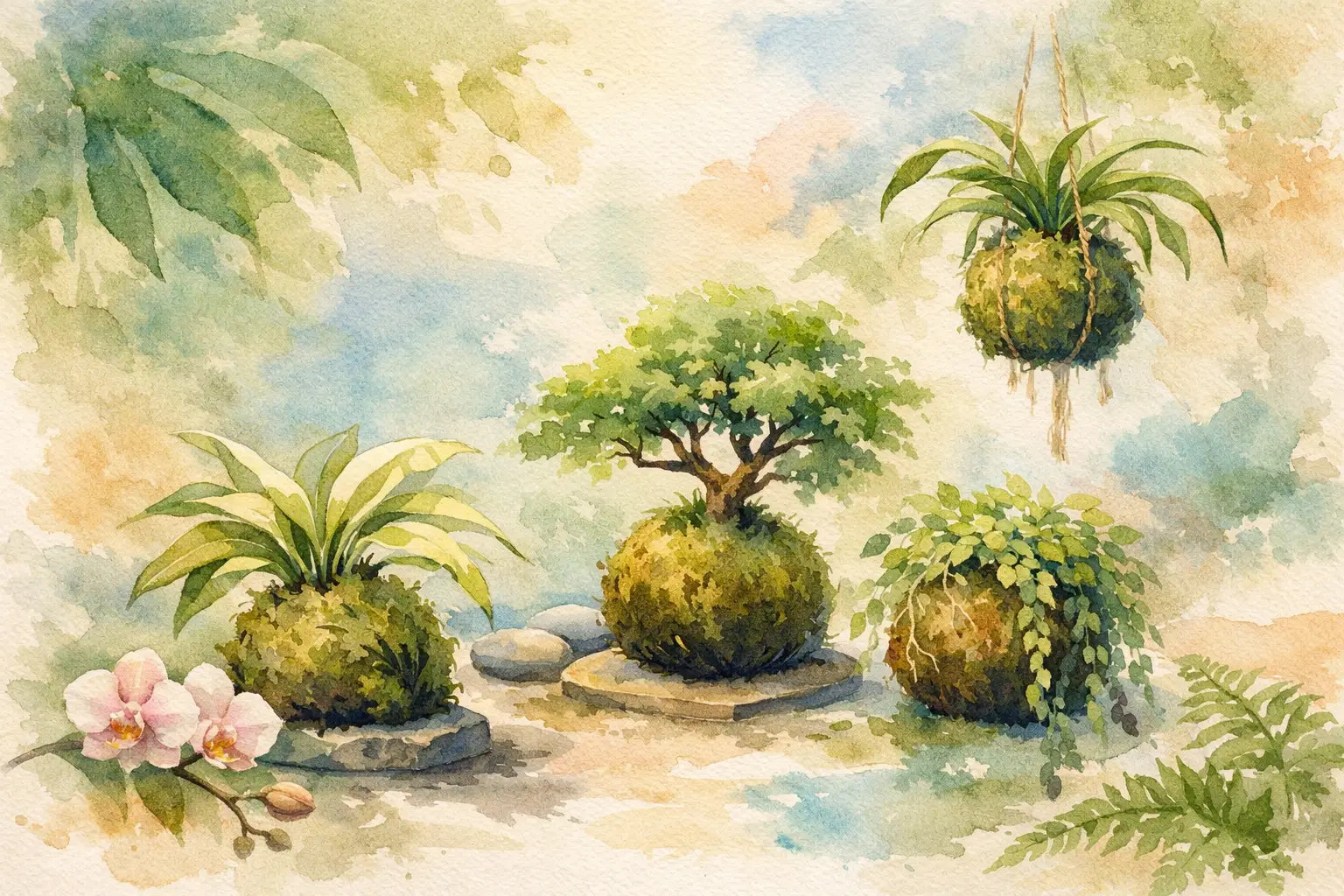 Quelle plante choisir pour un kokedama