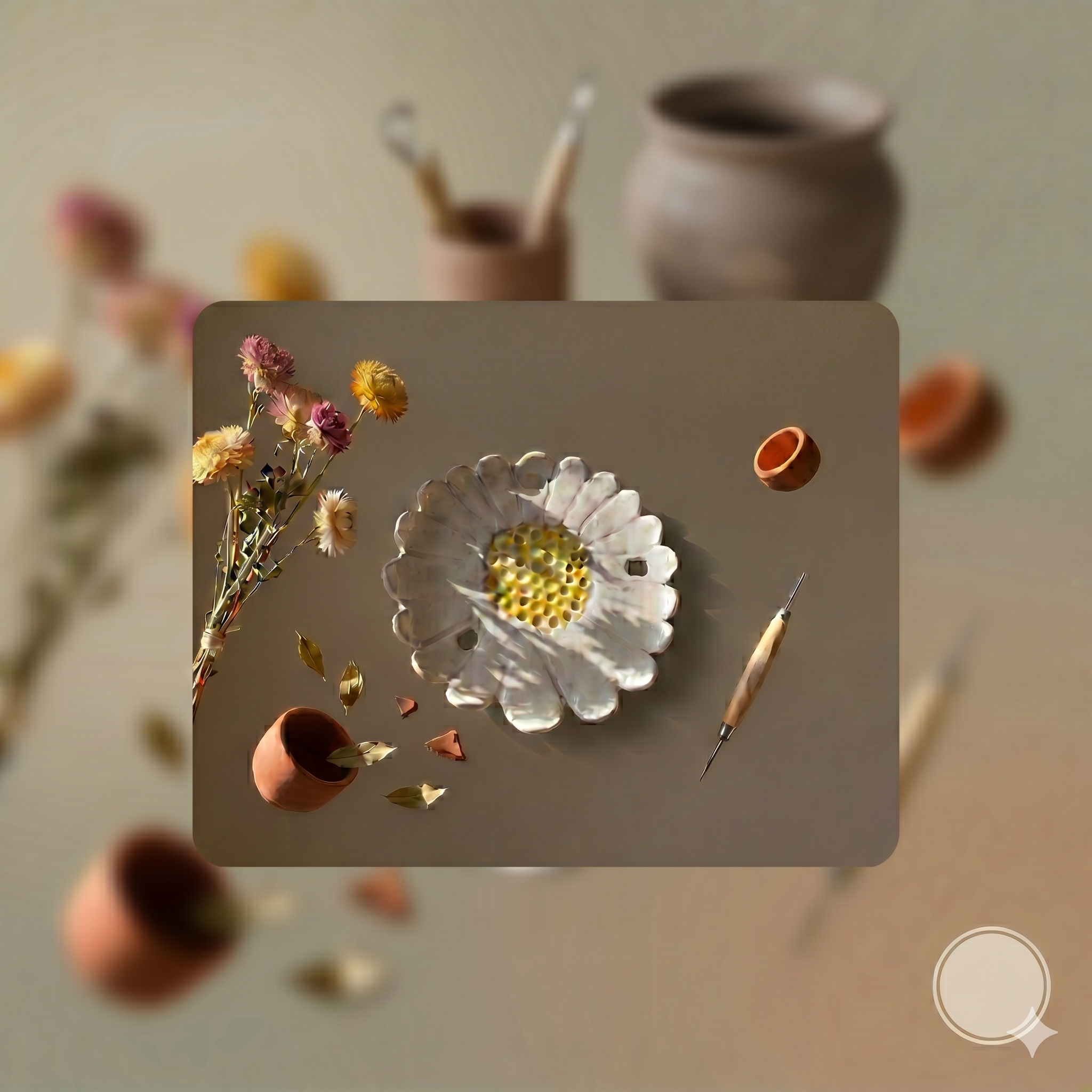 Assiette Marguerite — Artisanale