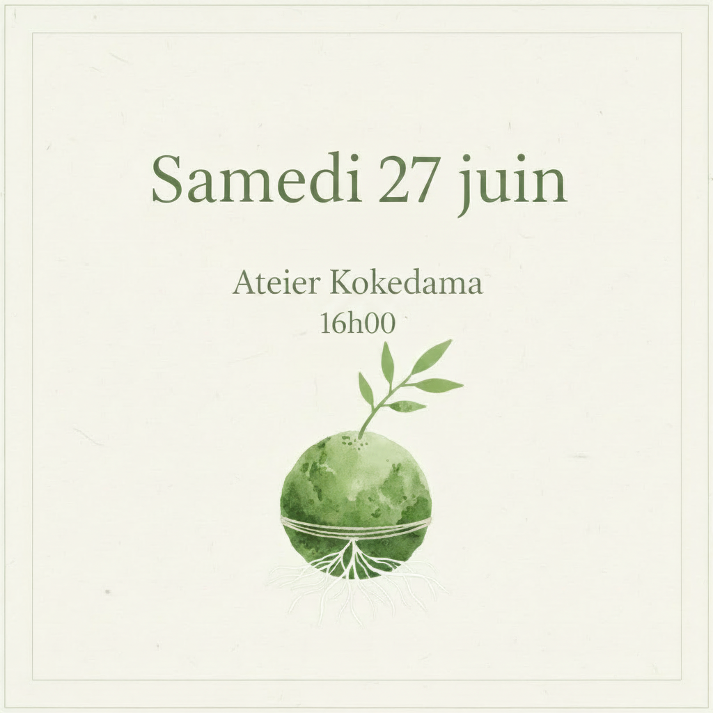 Atelier Kokedama - Samedi 27 juin 16h